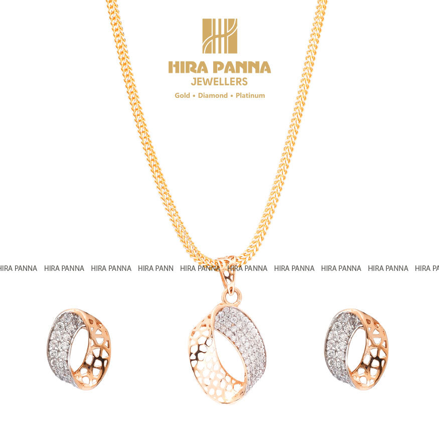 Rose Gold Pendant Set