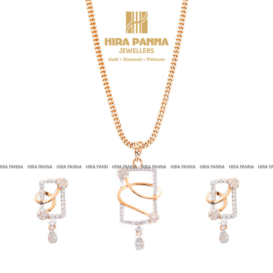 Rose Gold Pendant Set