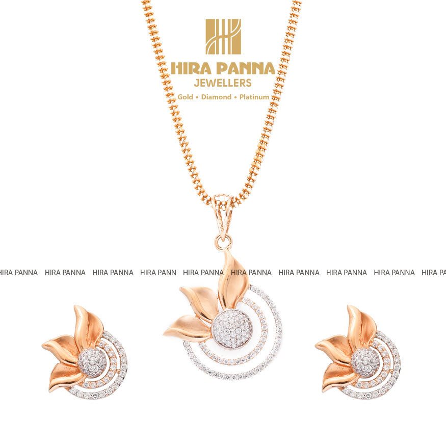 Rose Gold Pendant Set