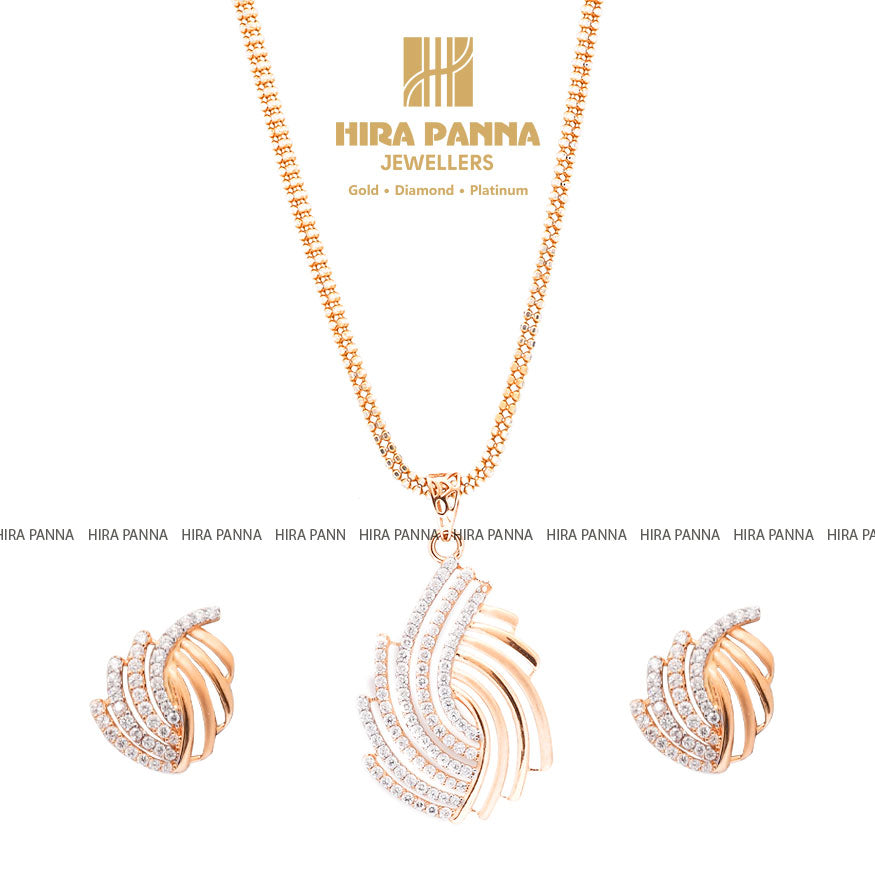 Rose Gold Pendant Set