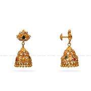 Gold Jhumka Earrings