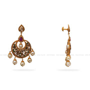 Uncut Chandbali Earrings