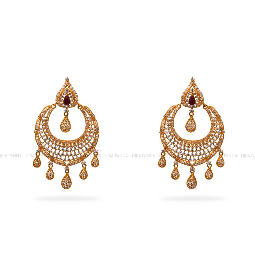 Gold Chandbali Earrings