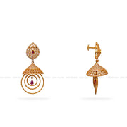 Gold Jhumka Earrings