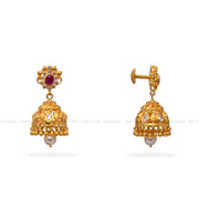 Gold Jhumka Earrings