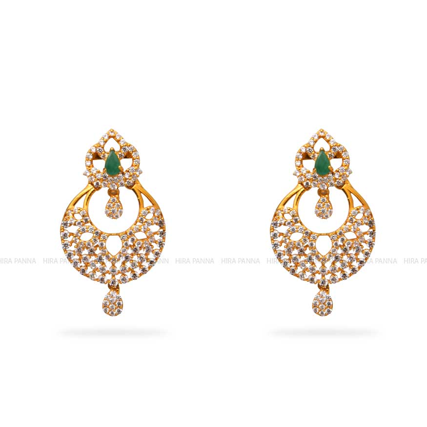 Gold Chandbali Earrings