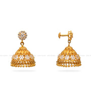 Gold Jhumka Earrings
