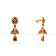 Gold Jhumka Earrings