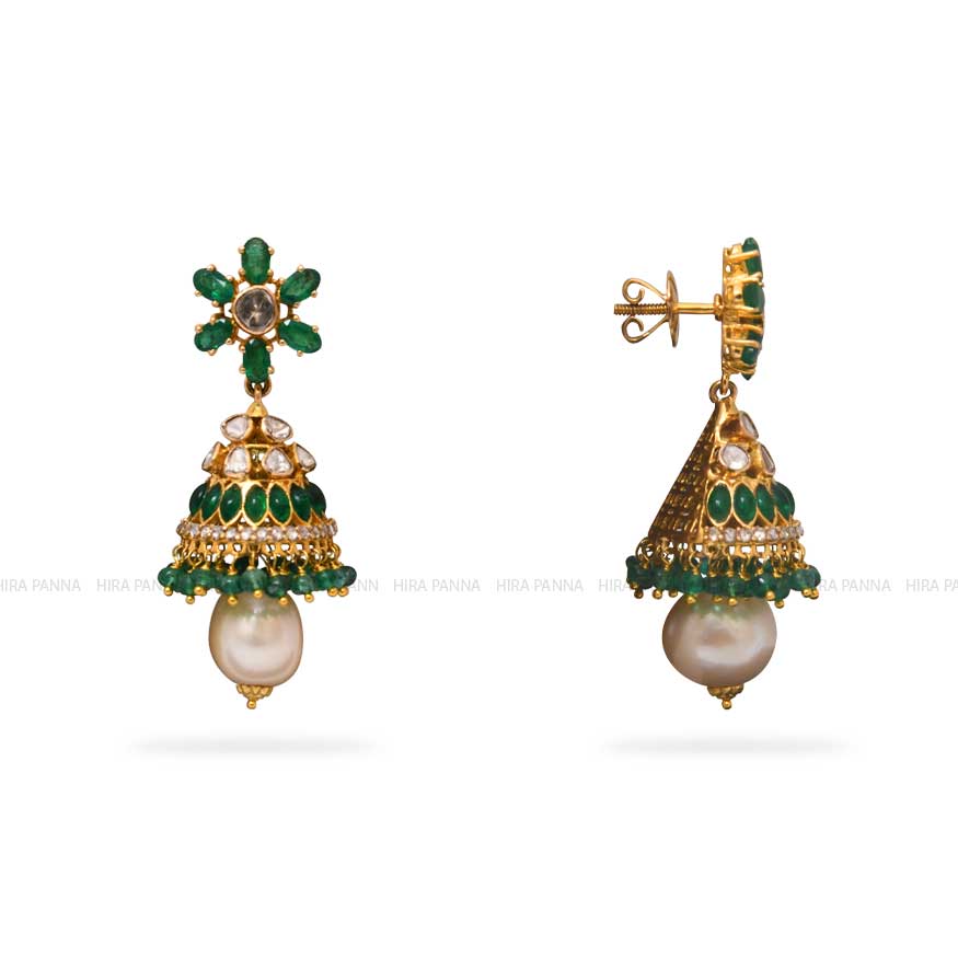 Jadau Jhumka Earrings