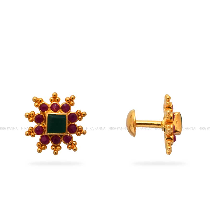 Gold Stud Earrings