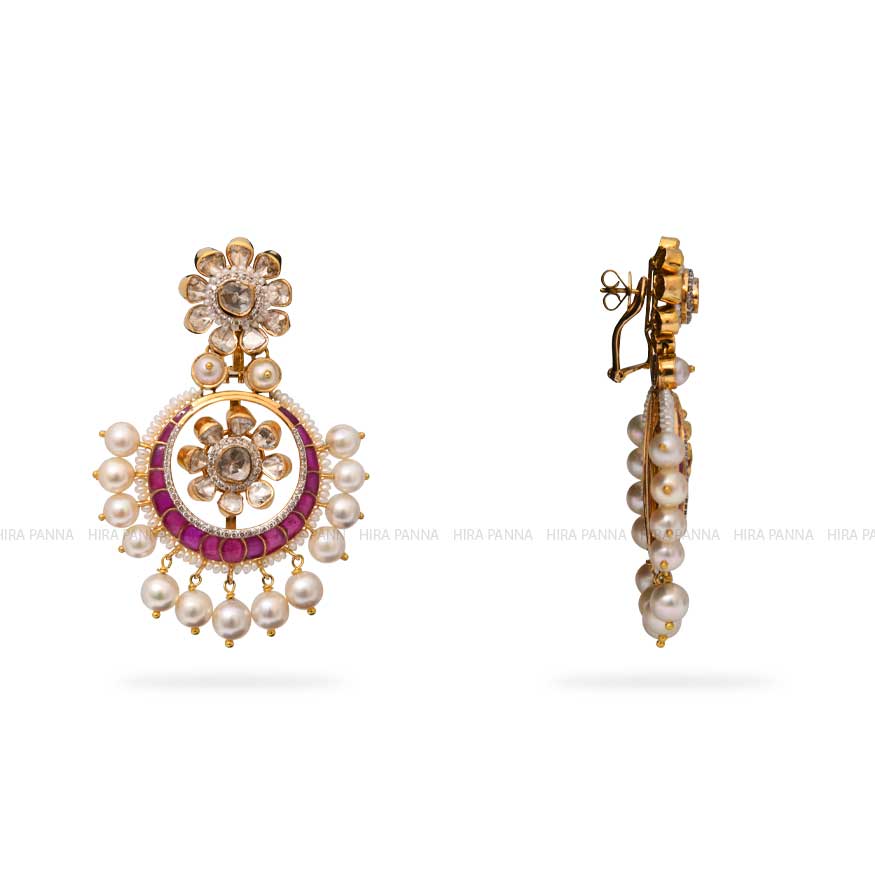 Jadau Chandbali Earrings