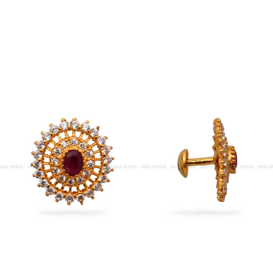 Gold Stud Earrings