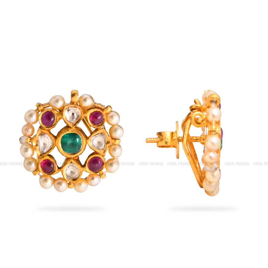 Jadau Stud Earrings