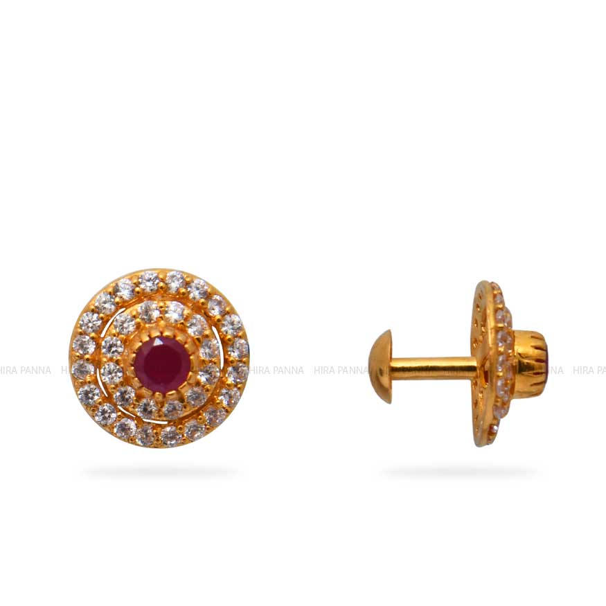 Gold Stud Earrings