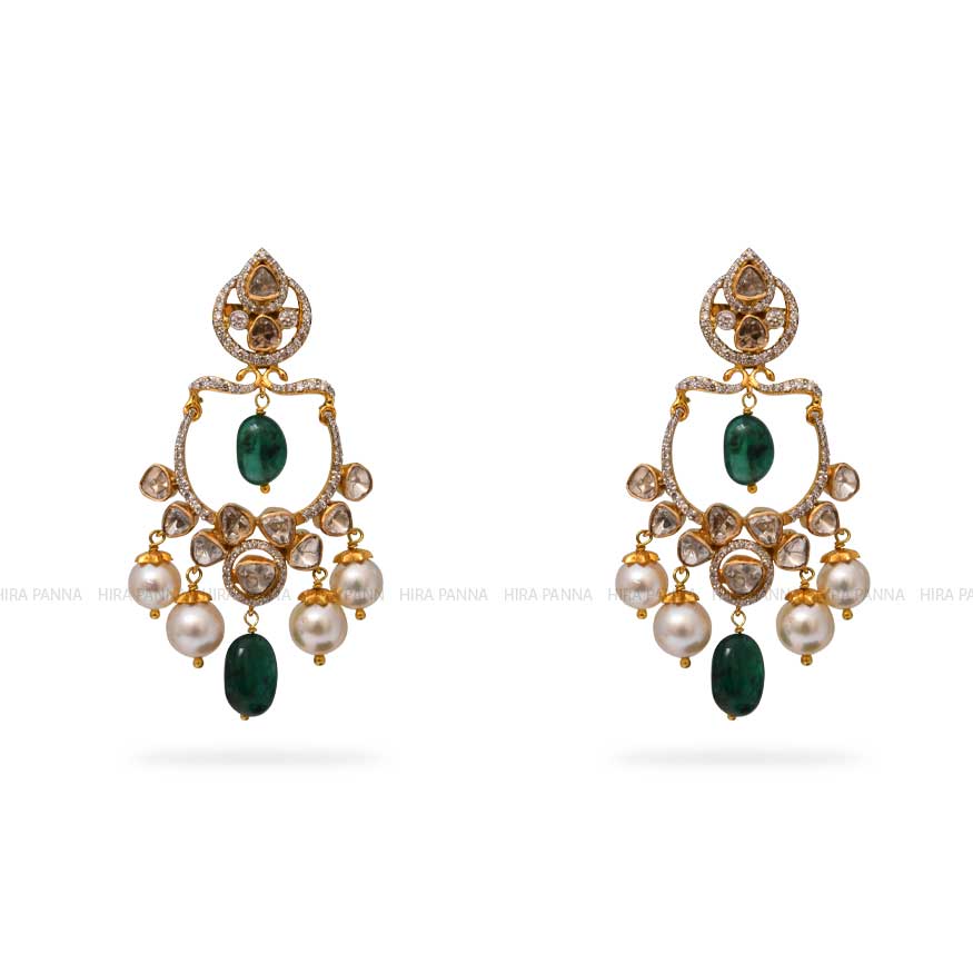 Jadau Chandbali Earrings