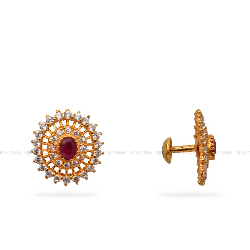 Gold Stud Earrings