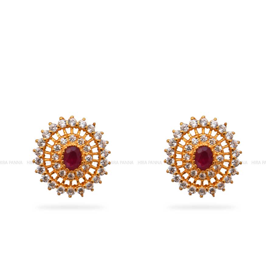 Gold Stud Earrings