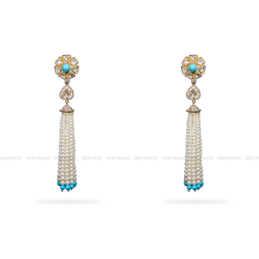 Jadau Hanging Earrings