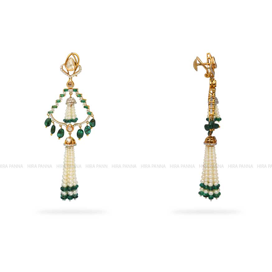 Jadau Hanging Earrings