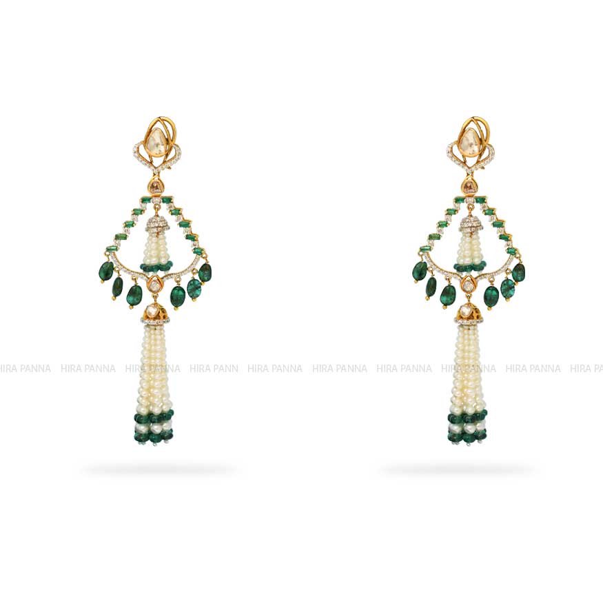 Jadau Hanging Earrings