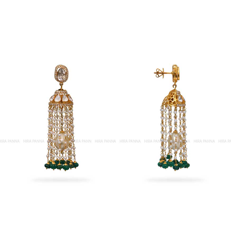 Jadau Hanging Earrings