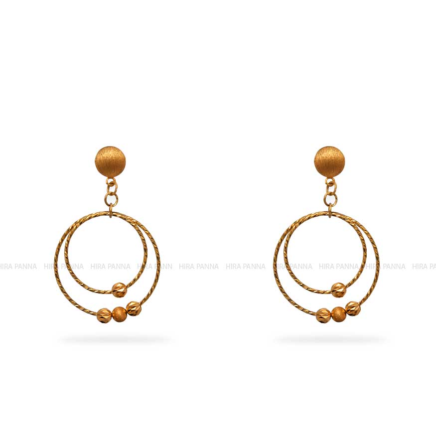 Gold Hanging Earrings