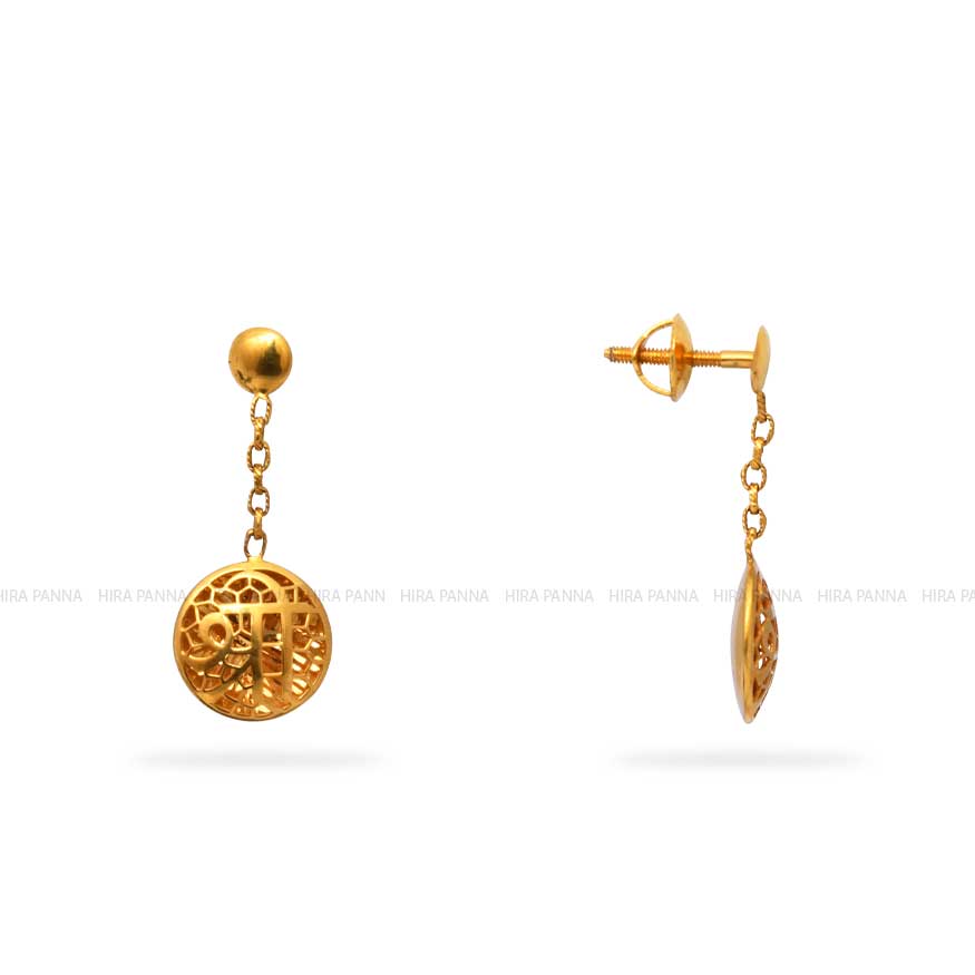 Gold Hanging Earrings