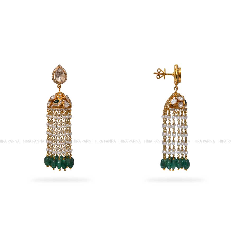 Jadau Hanging Earrings