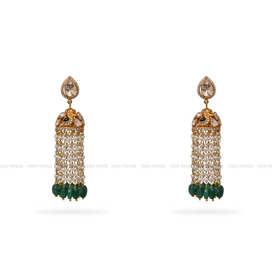 Jadau Hanging Earrings