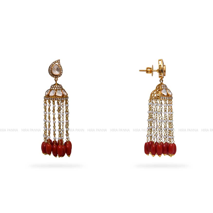 Jadau Hanging Earrings