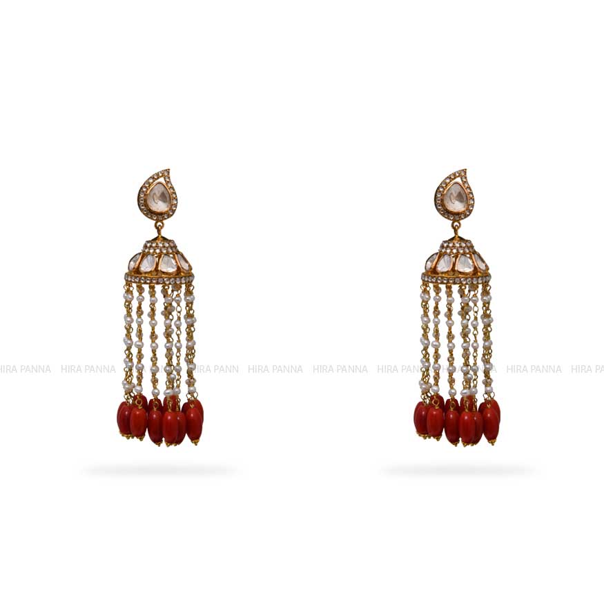 Jadau Hanging Earrings