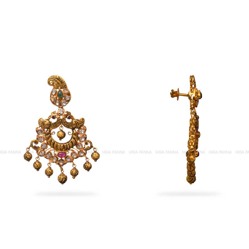 Jadau Chandbali Earrings