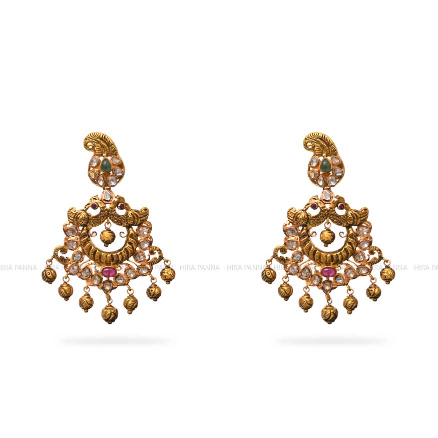 Jadau Chandbali Earrings