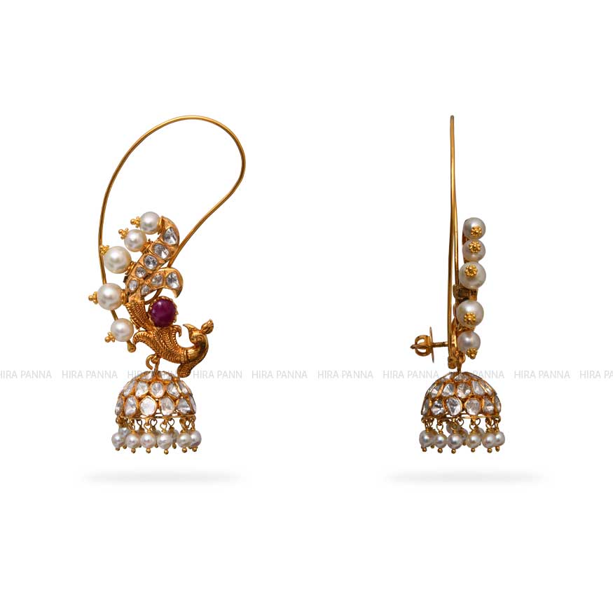 Jadau Hanging Earrings