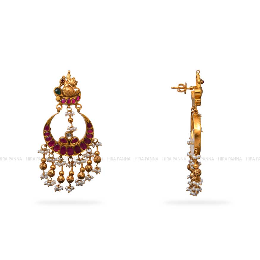 Jadau Chandbali Earrings