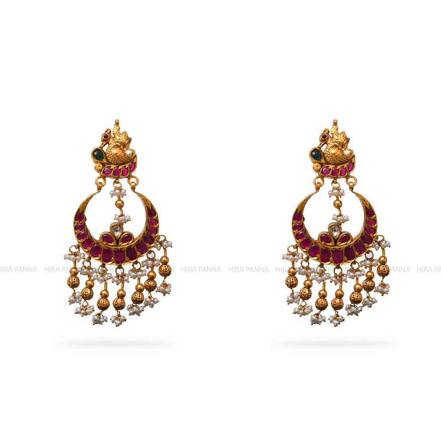 Jadau Chandbali Earrings