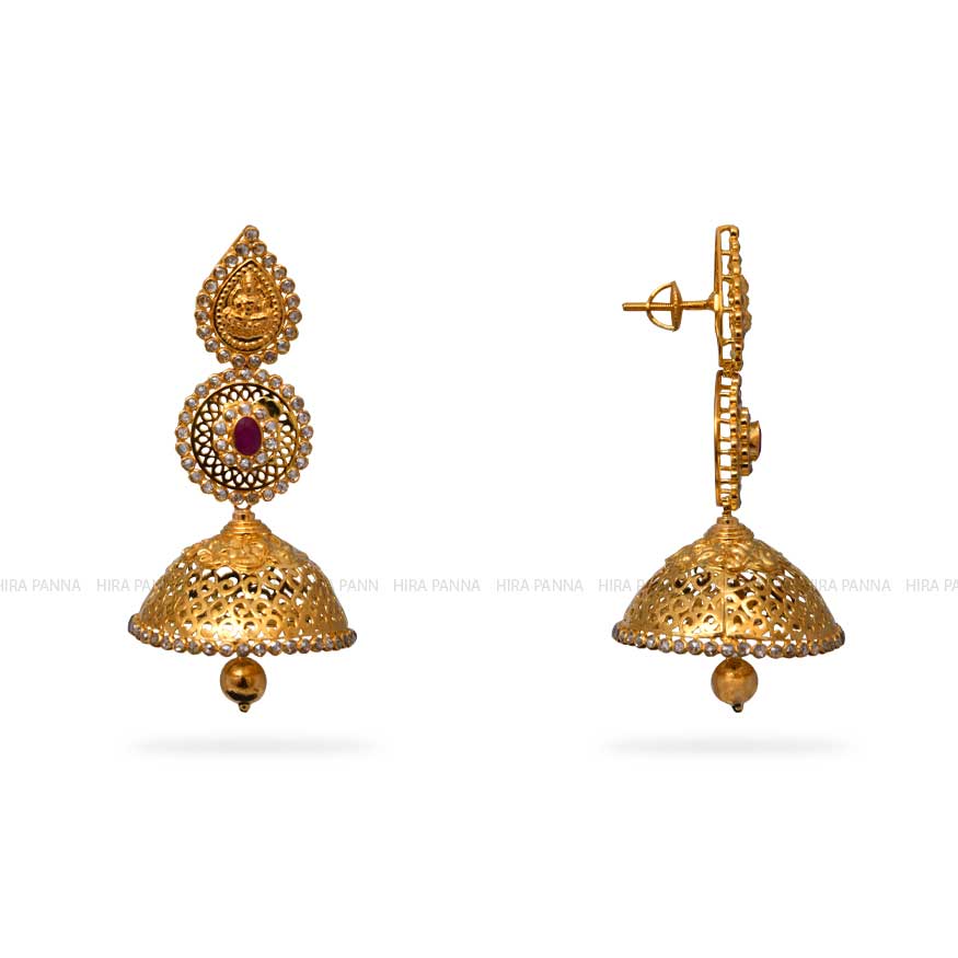 Uncut Jhumka Earrings