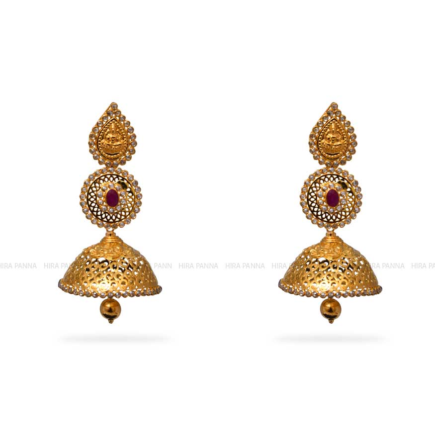 Uncut Jhumka Earrings