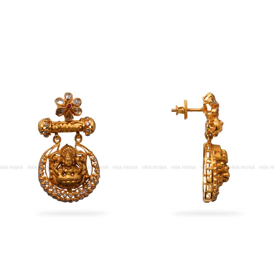 Uncut Chandbali Earrings