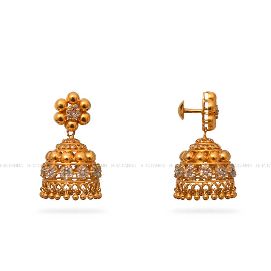 Uncut Jhumka Earrings