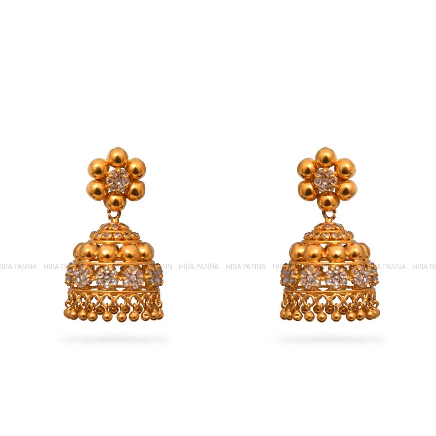 Uncut Jhumka Earrings