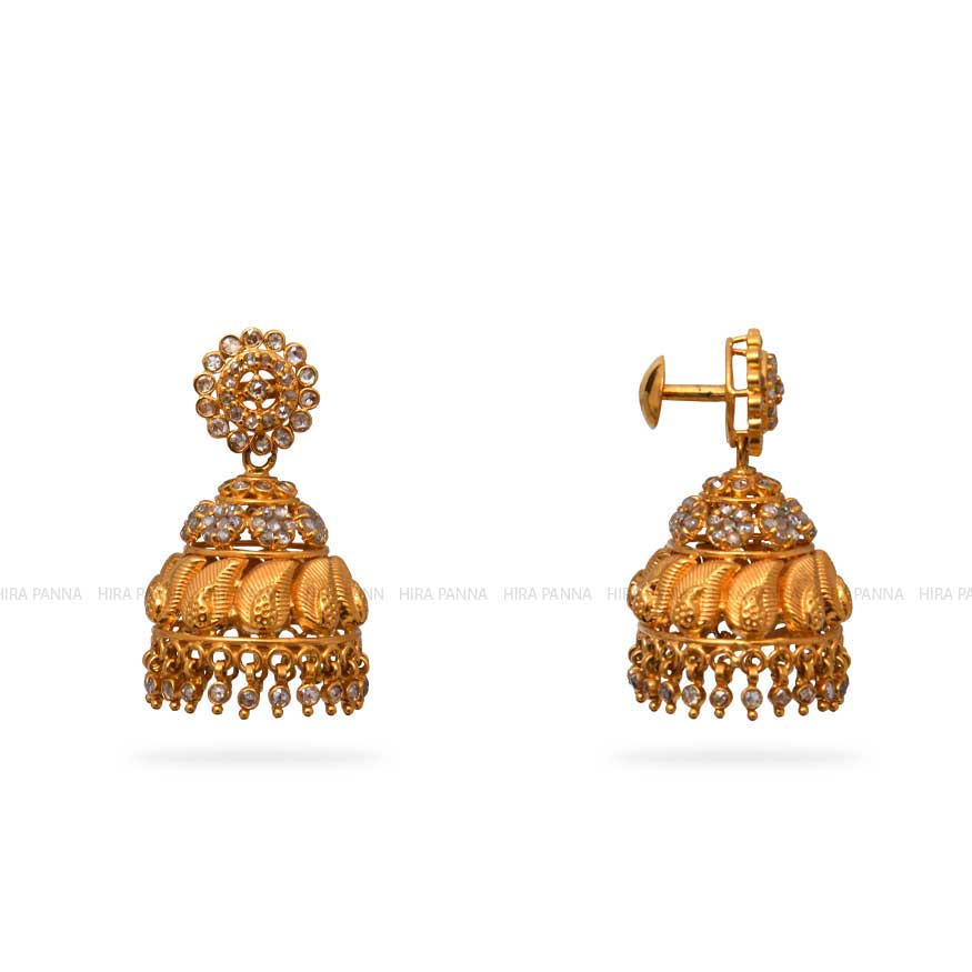 Uncut Jhumka Earrings