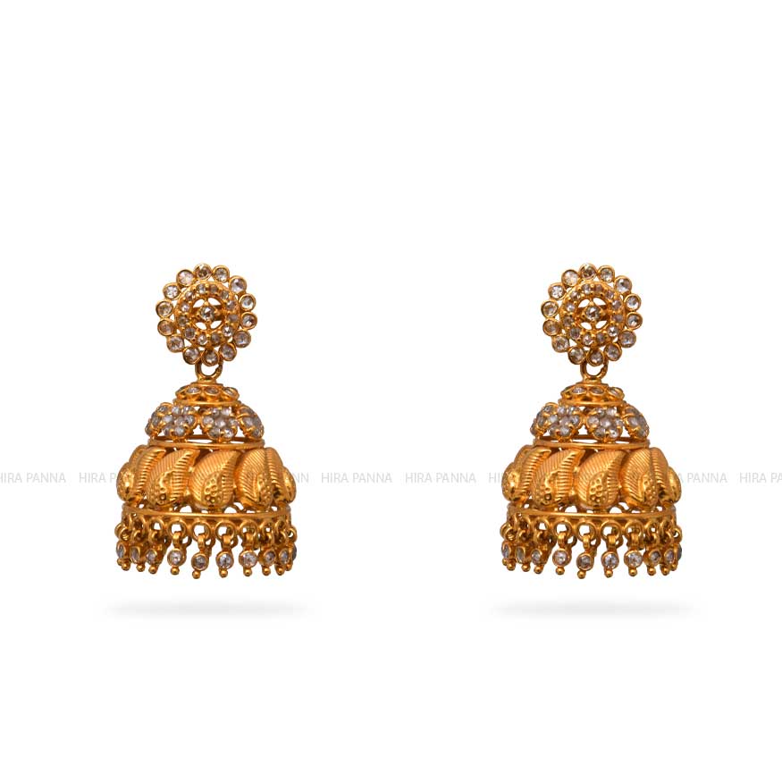 Uncut Jhumka Earrings