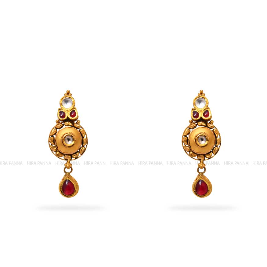 Kundan Hanging Earrings