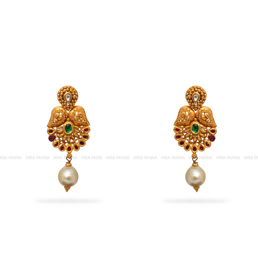 Kundan Hanging Earrings