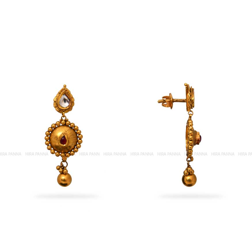 Kundan Hanging Earrings