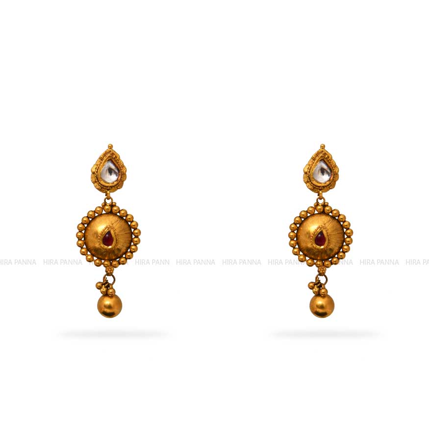 Kundan Hanging Earrings