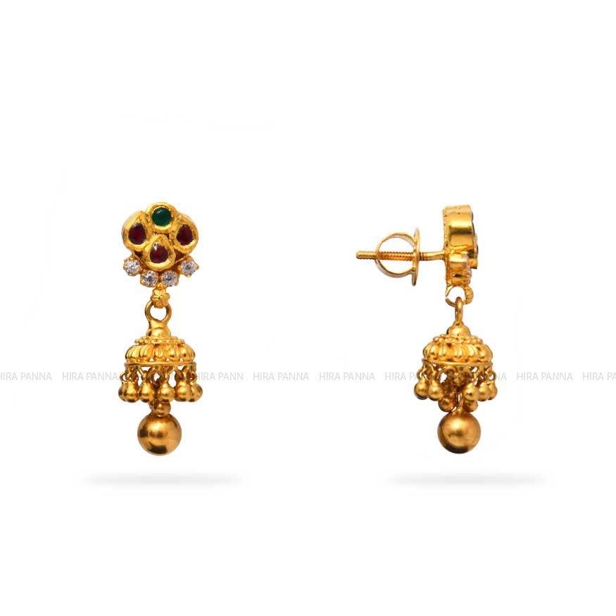 Kundan Jhumka Earrings