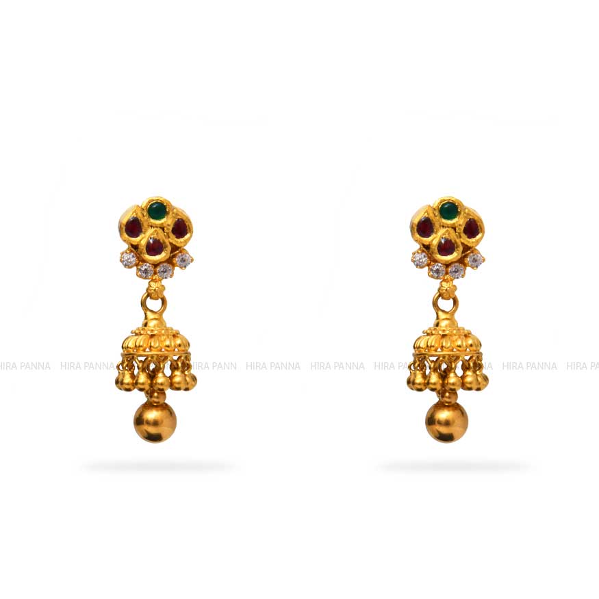 Kundan Jhumka Earrings