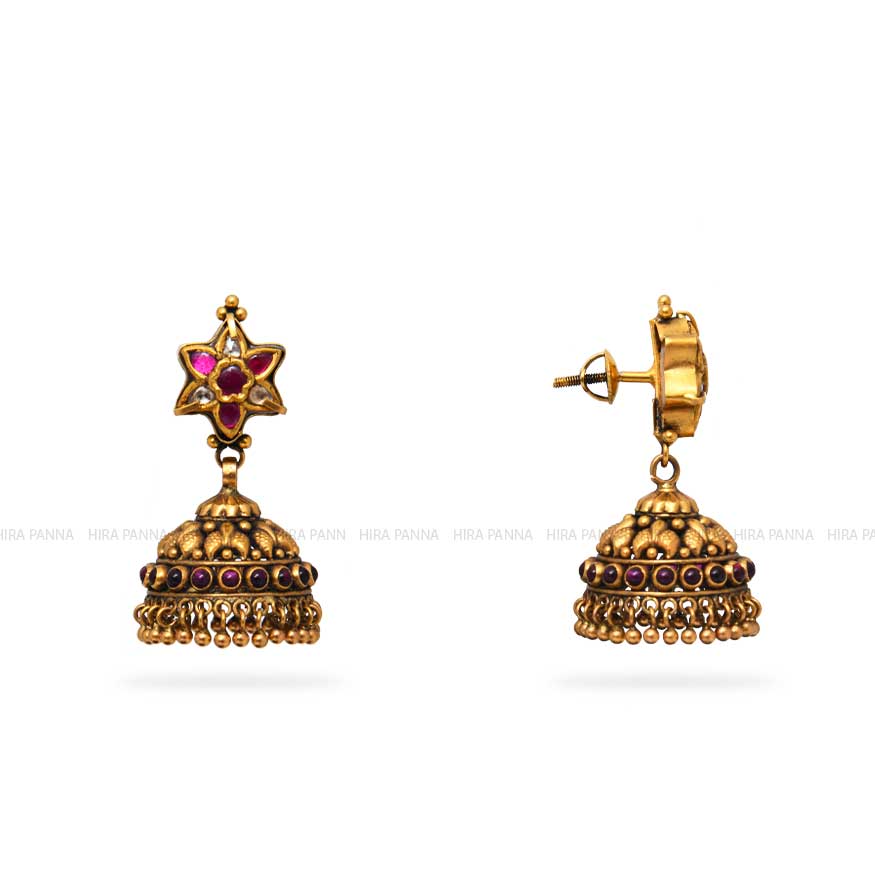 Kundan Jhumka Earrings